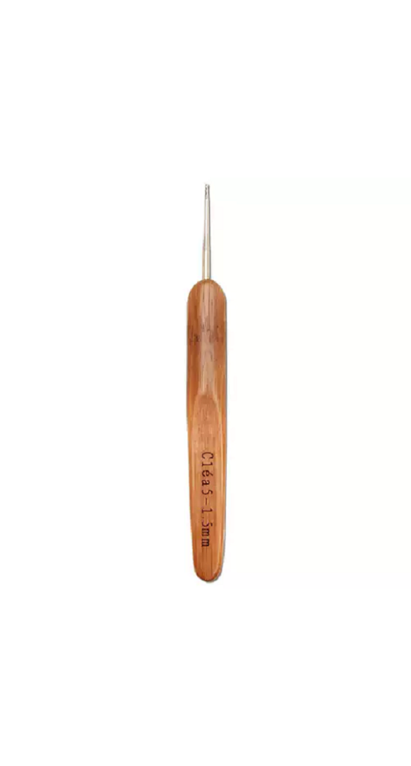 AGULHA CROCHE CLÉA 5 BAMBU CIRCULO 1,5MM