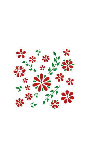 STENCIL 130X130MM 30001 - 1225 FLORES