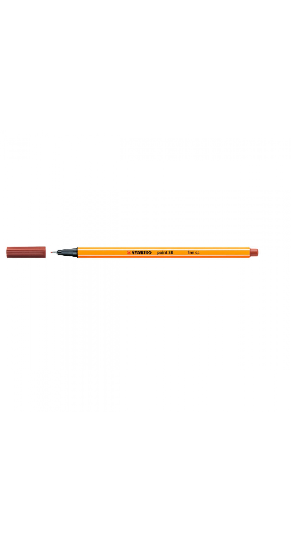 CANETA STABILO 88/38 MARROM CASTANHO