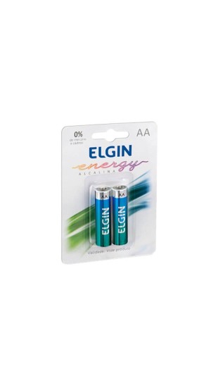 PILHA ALCALINA AA ELGIN LR6 C/2 ELGIN