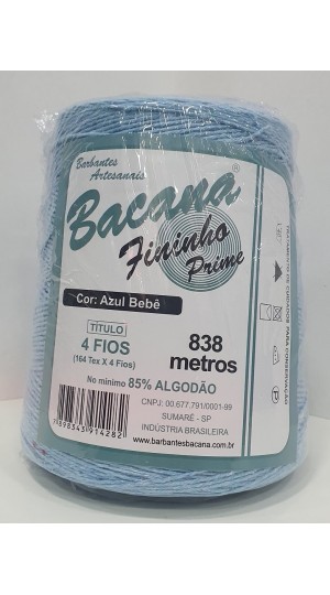 BARBANTE FININHO AZUL BEBÊ 4 FIOS 600G.