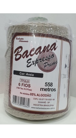 BARBANTE EXPRESSO AREIA 6 FIOS 600G.
