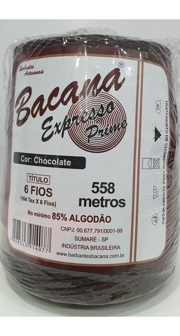 BARBANTE EXPRESSO CHOCOLATE 6 FIOS 600G.