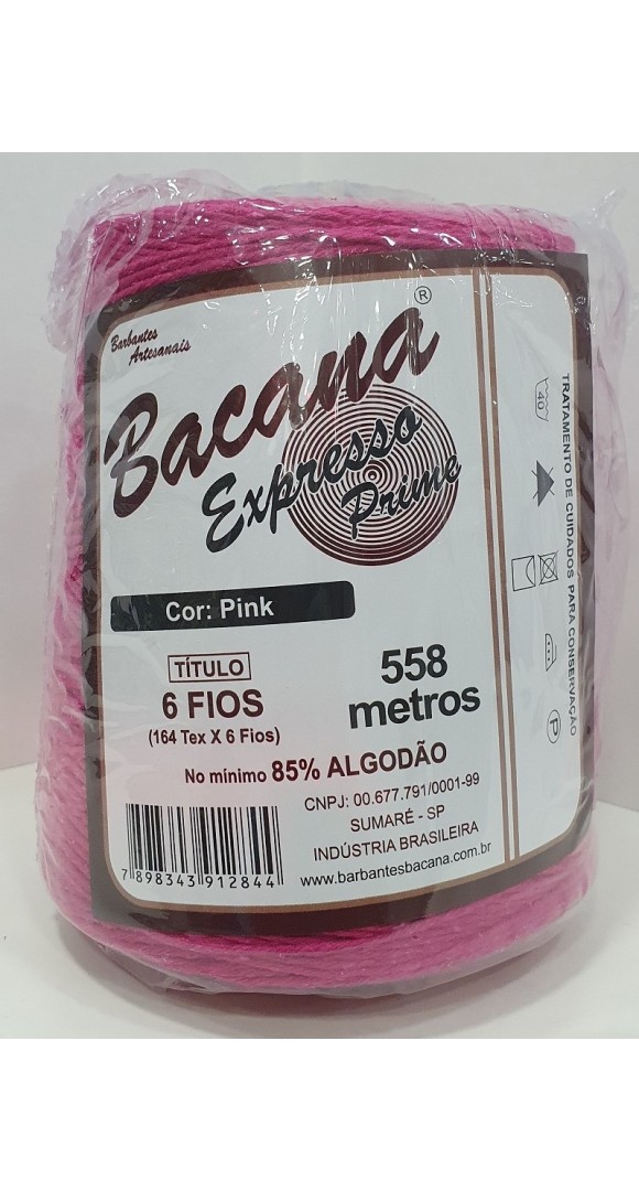 BARBANTE EXPRESSO PINK 6 FIOS 600G.