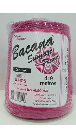 BARBANTE SUMARÉ PINK 8 FIOS 600G.