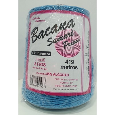 BARBANTE SUMARÉ TURQUEZA 8 FIOS 600G.