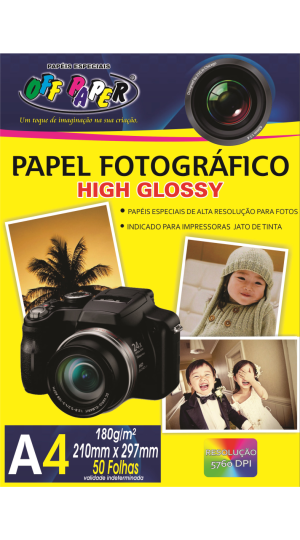 PAPEL FOTOGRÁFICO A4 180G. C/50 OFFPAPER