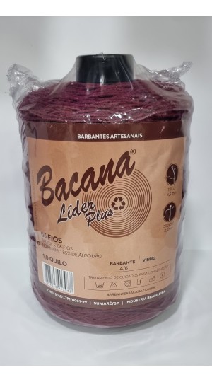 BARBANTE LIDER PLUS VINHO 6 FIOS 1,0KG.