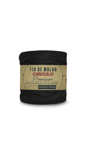 FIO DE MALHA CIRCULO PREMIUM - COR 8990 PRETO