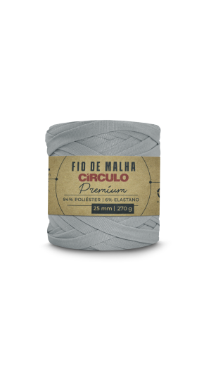 FIO DE MALHA CIRCULO PREMIUM - COR 8225 CRÔMIO