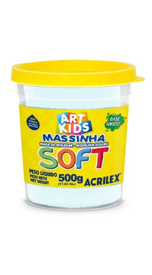 MASSA DE MODELAR SOFT 500G. 418 BRANCO NEVE