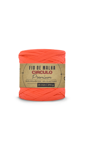 FIO DE MALHA CIRCULO PREMIUM - COR 784 CORAL NEON