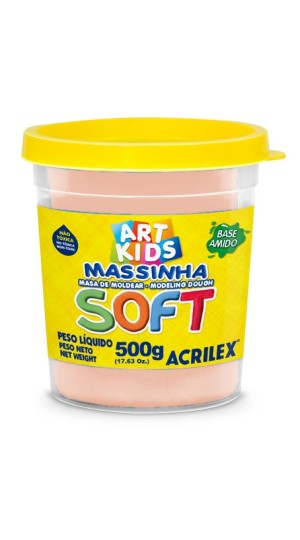 MASSA DE MODELAR SOFT 500G. 538 AMERELO PELE