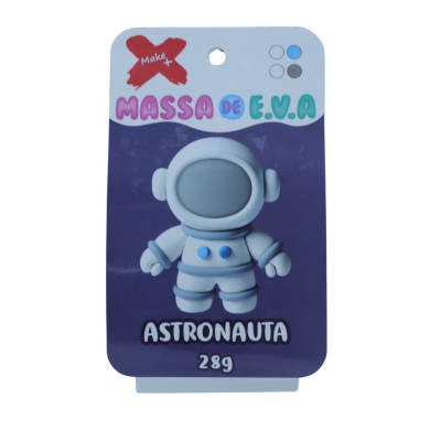MASSA DE EVA BLISTER POTE C/4 CORES 28GR. ASTRONALTA MAKE MAIS