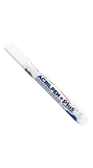 MARCADOR P/ TECIDO ACRILPEN BRANCO 519 ACRILEX