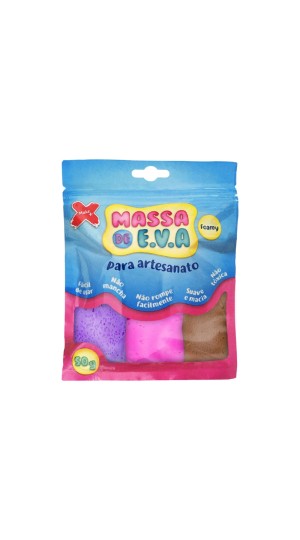 MASSA DE EVA 50G. 5 CORES 13020 MAKE MAIS