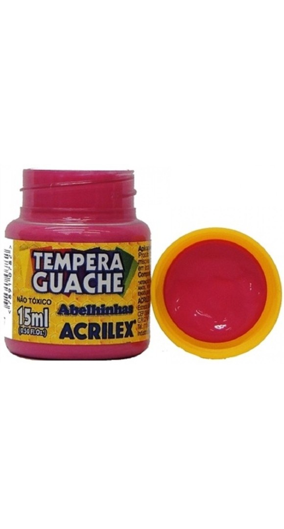 TINTA GUACHE ROSA 537 15ML  ACRILEX